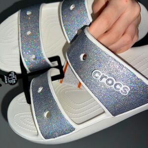 BNWT Glitter Crocs Sandals Women's 13 / Men's 12 Unisex